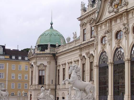 Wien: Schloss Belvedere - Sphinx und Pferd