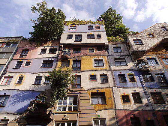 Wien: Wohnanlage Hundertwasserhaus