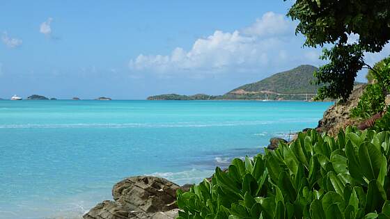 Antigua in der Karibik - Strandleben