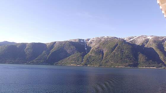 blau grüne Fjorde in Norwegen