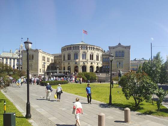 Norwegisches Parlament in Oslo