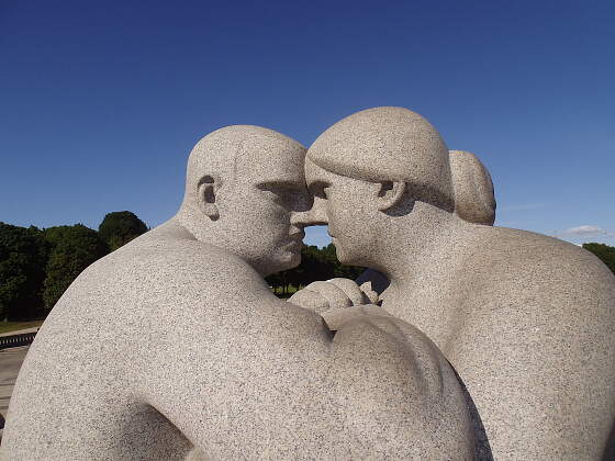 Granitskultur im Vigelandpark in Oslo, Norwegen