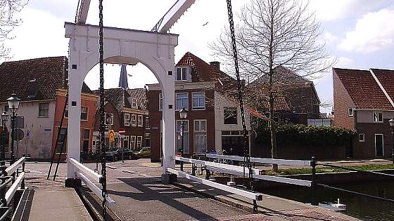 Hebebrücke in Hoorn, Nordholland