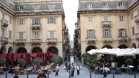 St. Johns Square in Valletta, Malta