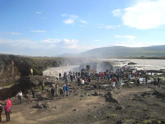 Island: Wasserfall Godafoss