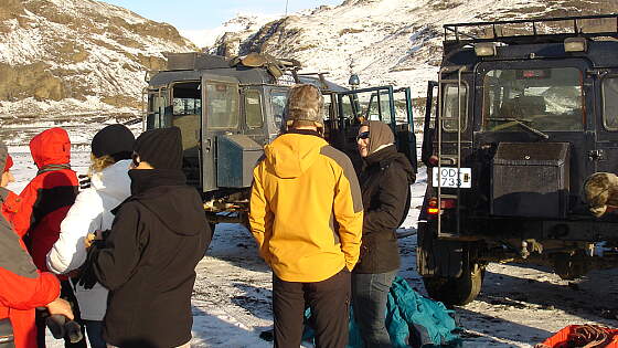 Gletscherabendteuer mit dem Jeep auf Island