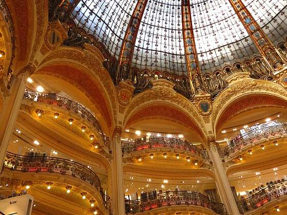 Paris: Luxuskaufhaus Galerie Lafayette