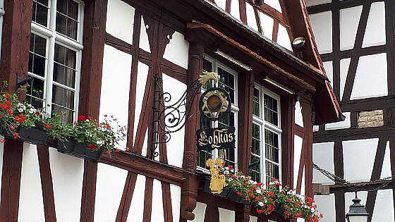 Fachwerk an der Rue du Bain in Straßburg