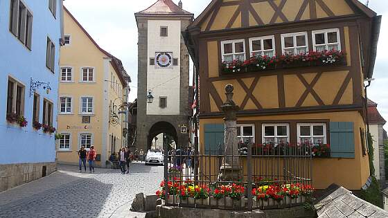 Platz Plönlein in Rothenburg ob der Tauber