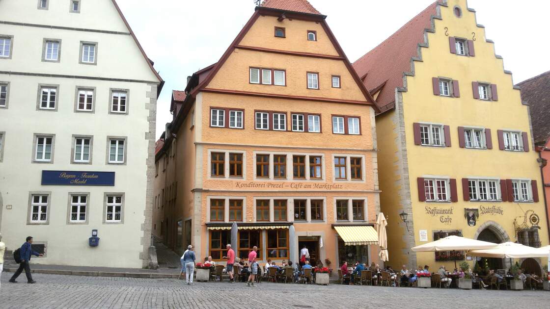 in Rothenburg ob der Tauber: Marktplatz