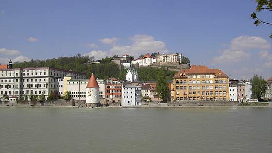 Passau: Blick auf die Donau und Veste Oberhaus