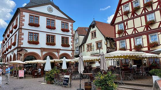 in der Altstadt von Lohr am Main