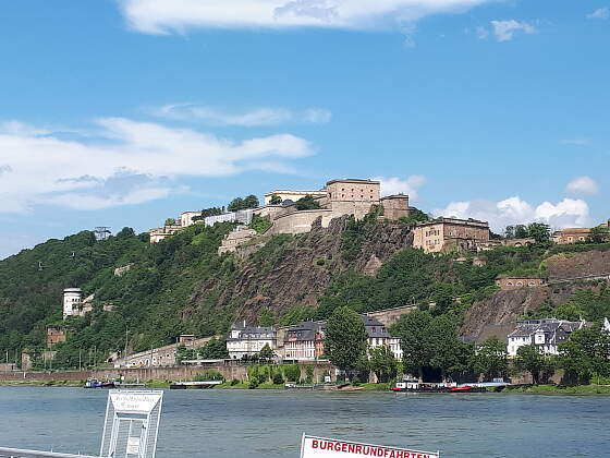 Festung Ehrenbreitstein an der Moselmündung, Koblenz