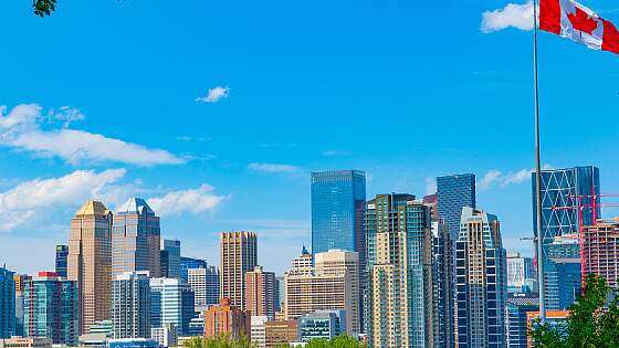 Skyline von Calgary / Alberta, Kanada