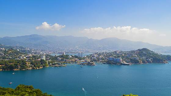 Bucht von Acapulco an der Pazifikküste, Mexiko