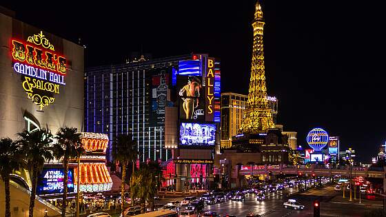 Casinos in Las Vegas bei Nacht