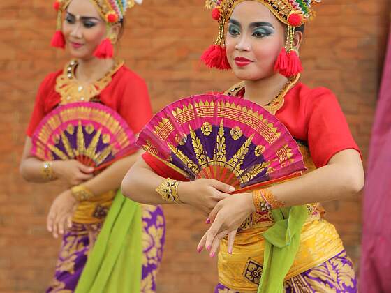 traditionelle Tänze auf Bali, Indonesien