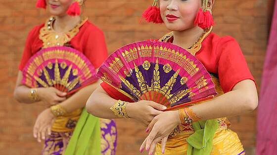 traditionelle Tänze auf Bali, Indonesien