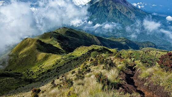 Vulkan Merapi auf Java, Indonesien