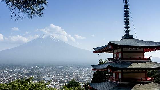 Japan: Mt. Fuji und Chureito Pagode