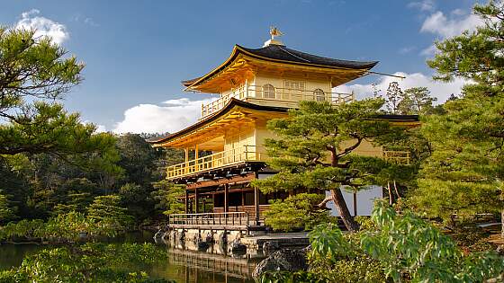 Kyoto, Japan: buddhistischer Tempel Kinkaku-ji