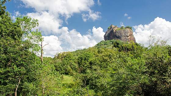 Sigiriya - Blick auf den Löwenfelsen, Sri Lanka
