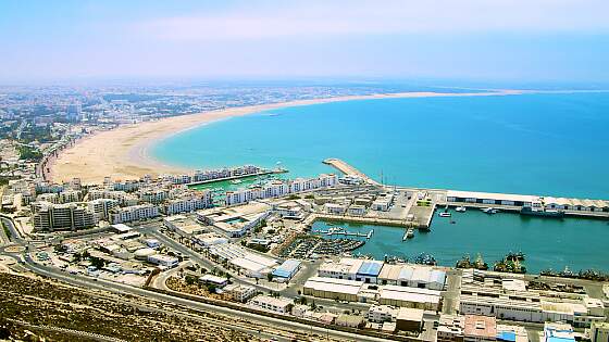 Blick über Agadir, Marokko