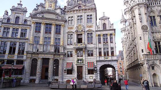 Südseite des Grand Place in Brüssel, Belgien