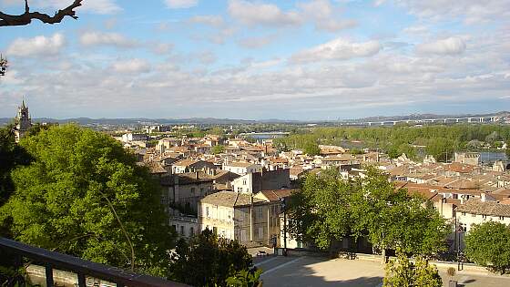 Blick über Avignon in der Provence, Südfrankreich