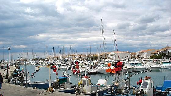 Hafen von Saintes-Maries-de-la-Mer, Frankreich