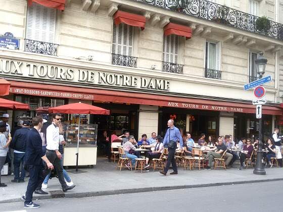 Stadtleben in Paris, Frankreich
