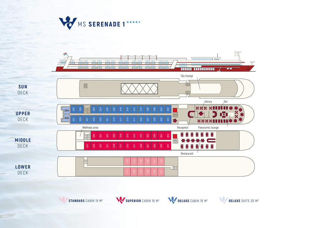 MS Serenade 1: Deckplan