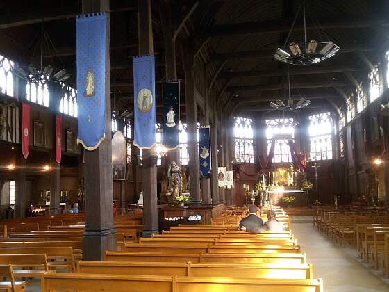 Holzkirche St. Katharina in Honfleur im Inneren, Normandie