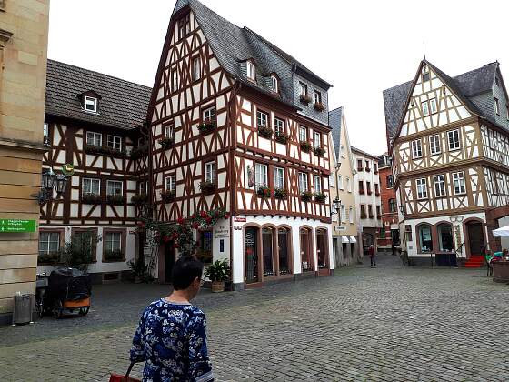 Fachwerkhäuser am Kirschgarten in Mainz