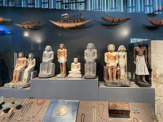 im neuen Grand Egyptian Museum in Kairo, Ägypten