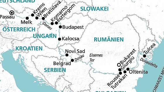 Route: Donauwalzer - Donaukreuzfahrt mit MS Ariana