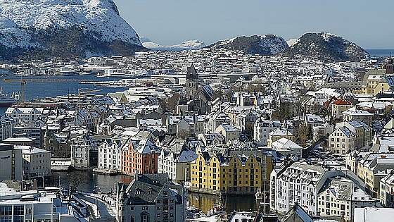 Alesund im Winter
