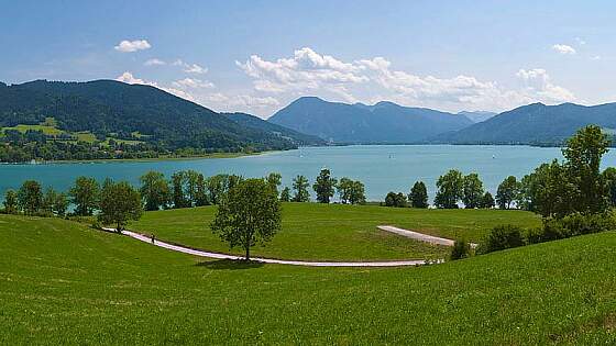 Blick auf den Tegernsee