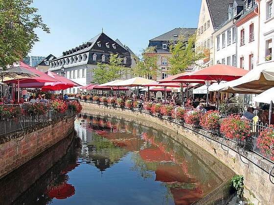 in der Altstadt von Saarburg