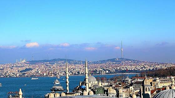 Istanbul: Blick auf den Bosporus