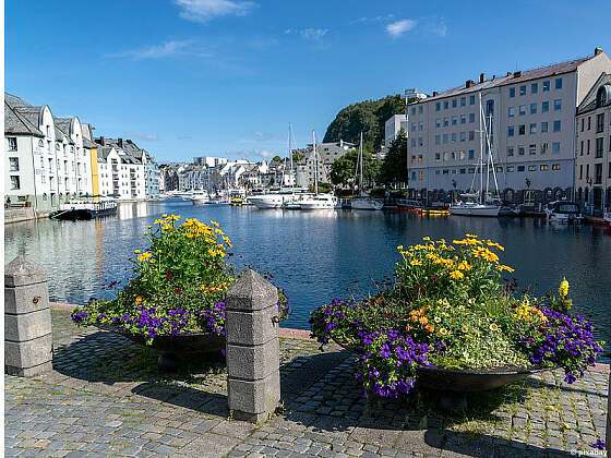 Hafen von Alesund, Norwegen