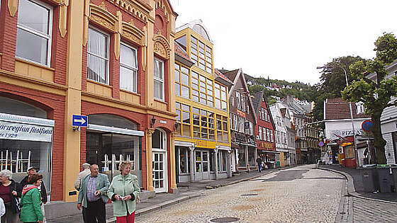 Hanseviertel Bryggen in Bergen